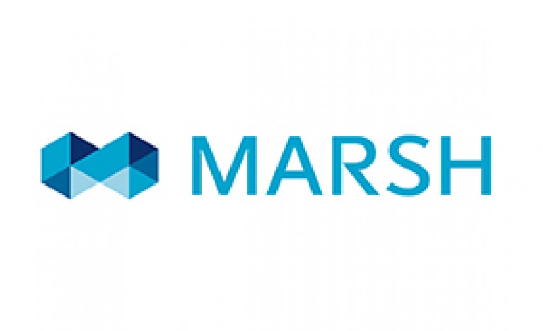 The Marsh logo featuring a geometric blue hexagon design on the left and the word MARSH in bold blue letters on the right, all set against a white background.