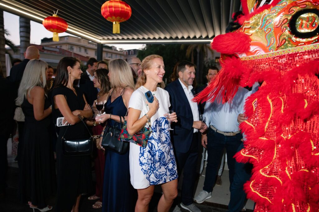 The lion dance at the Asia-Pacific Superyacht Night 2026