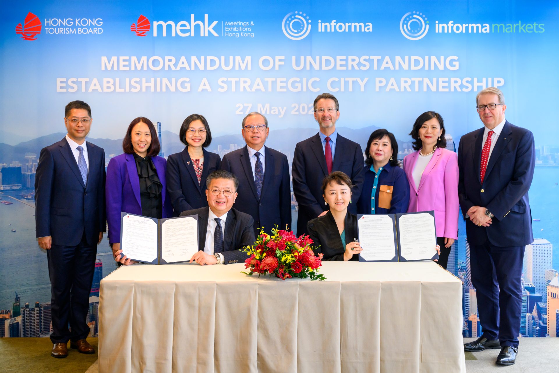 HKTB and Informa Markets MoU signing ceremony