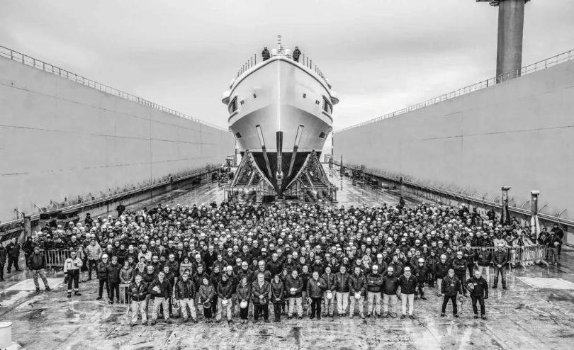Superyacht construction, courtesy of SYBAss