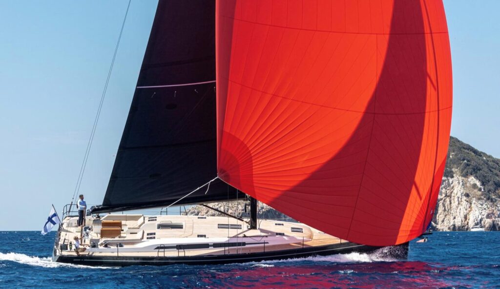 Nautor Swan under sail