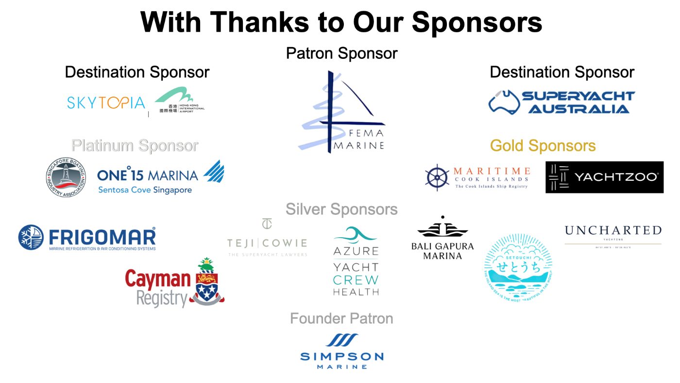 Sponsors of the Asia-Pacific Superyacht Night 2026