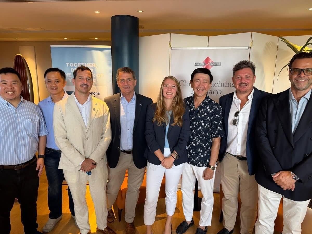 SBIA members with representatives of the Monaco Yachting Cluster